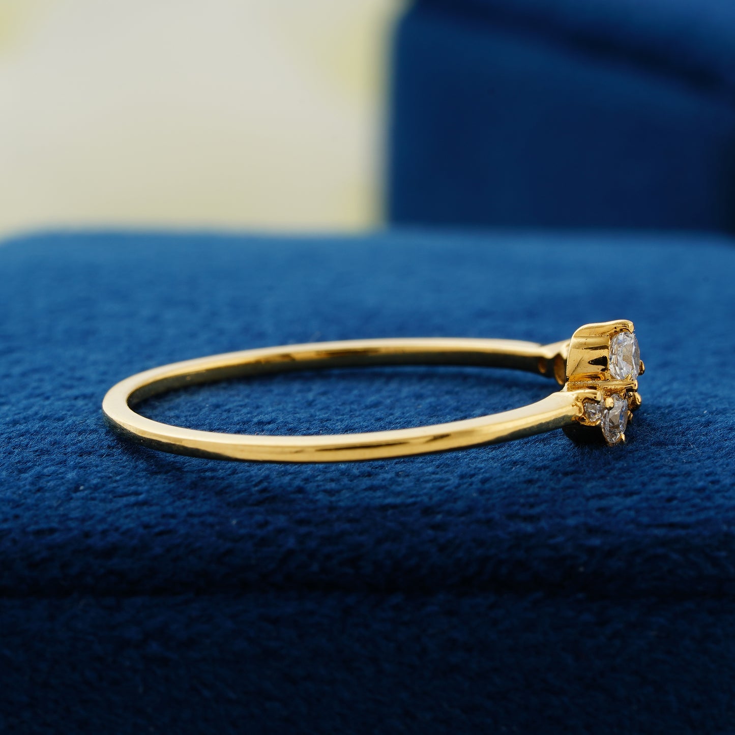 Luna Cluster Lab Grown Diamond Wedding Band