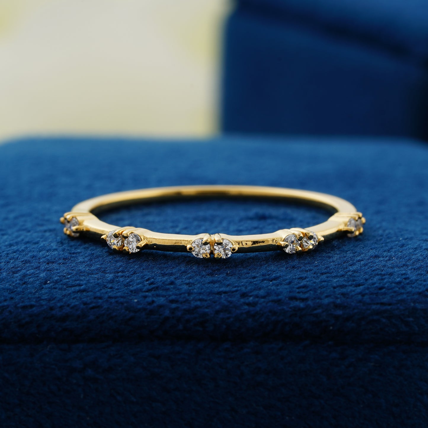 Elysia Petite Round Lab Grown Diamond Wedding Band