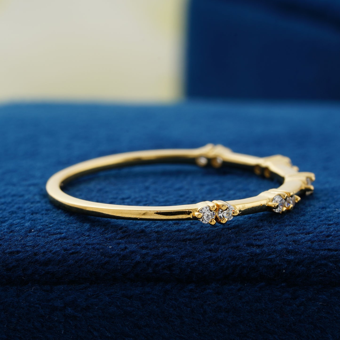 Elysia Petite Round Lab Grown Diamond Wedding Band