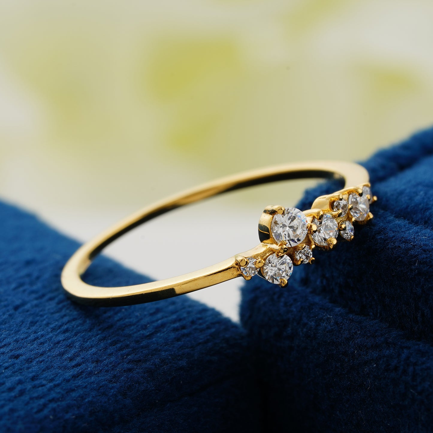 Luna Cluster Lab Grown Diamond Wedding Band