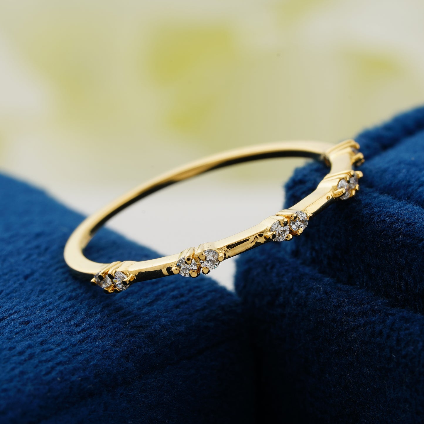 Elysia Petite Round Lab Grown Diamond Wedding Band