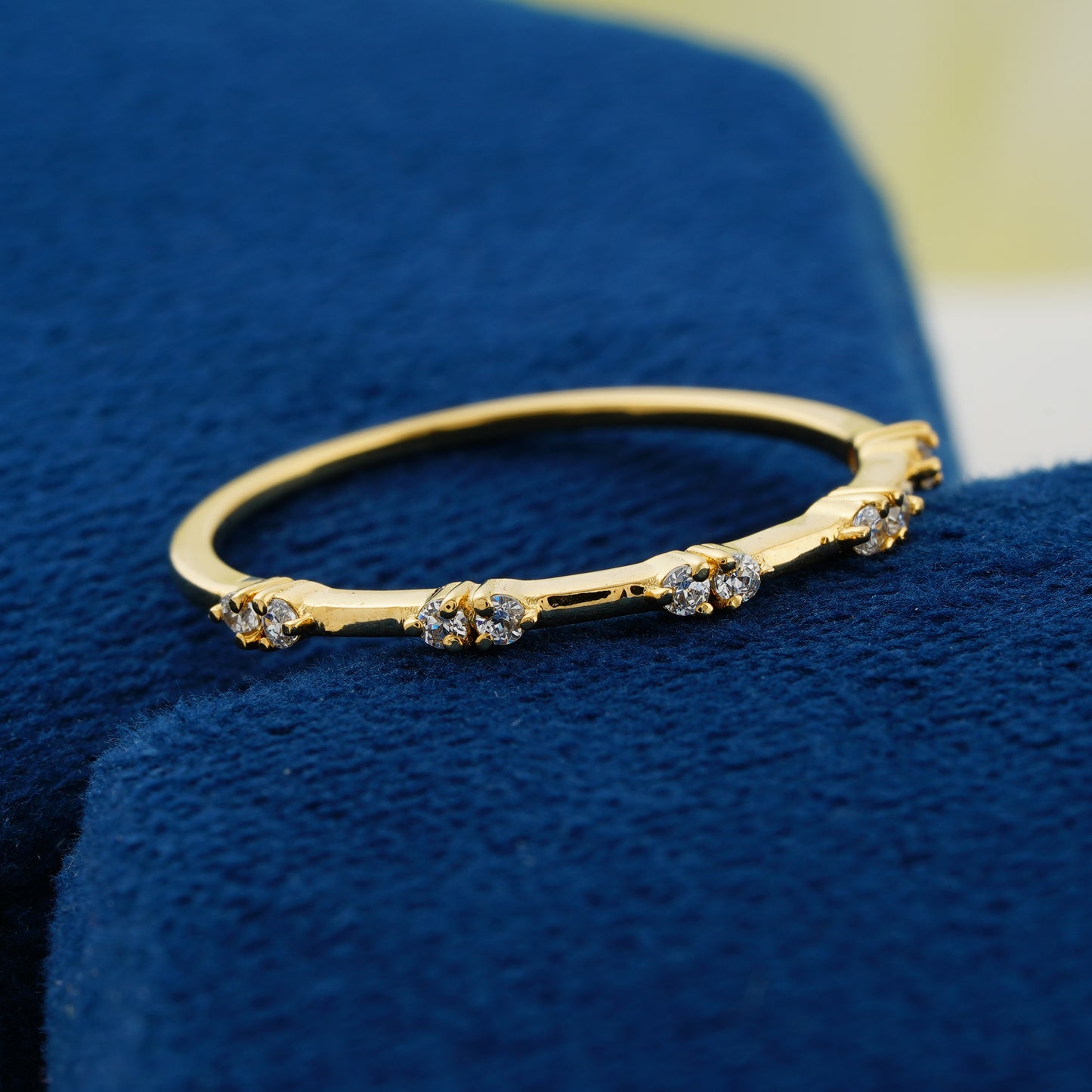 Elysia Petite Round Lab Grown Diamond Wedding Band