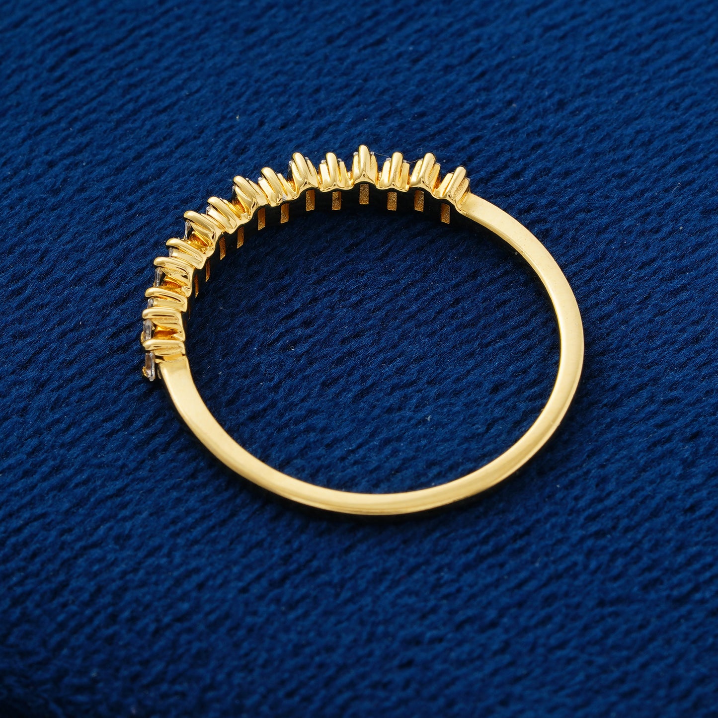 Aurora Beam Baguette Lab Grown Diamond Wedding Band