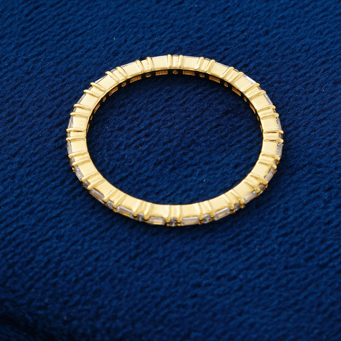 Celeste Harmony Baguette and Round Lab Grown Diamond Wedding Band