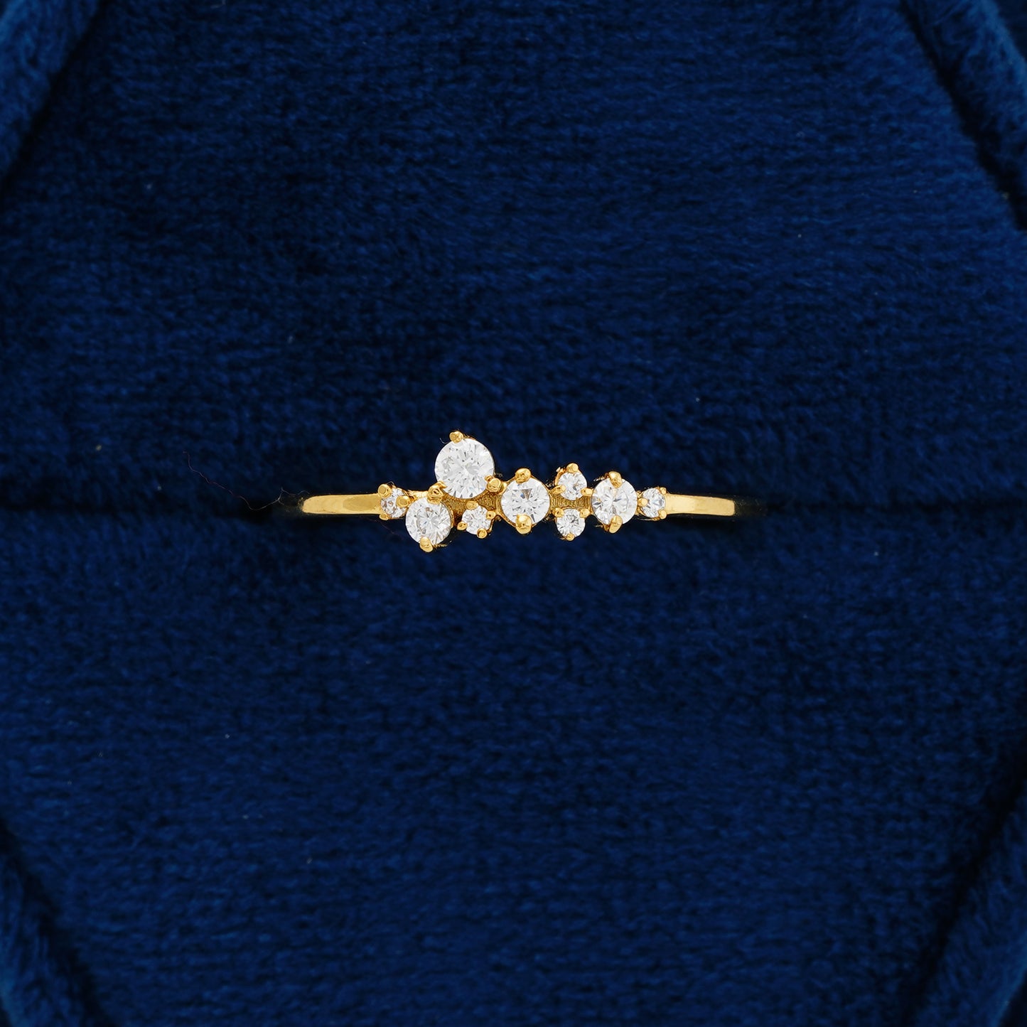 Luna Cluster Lab Grown Diamond Wedding Band