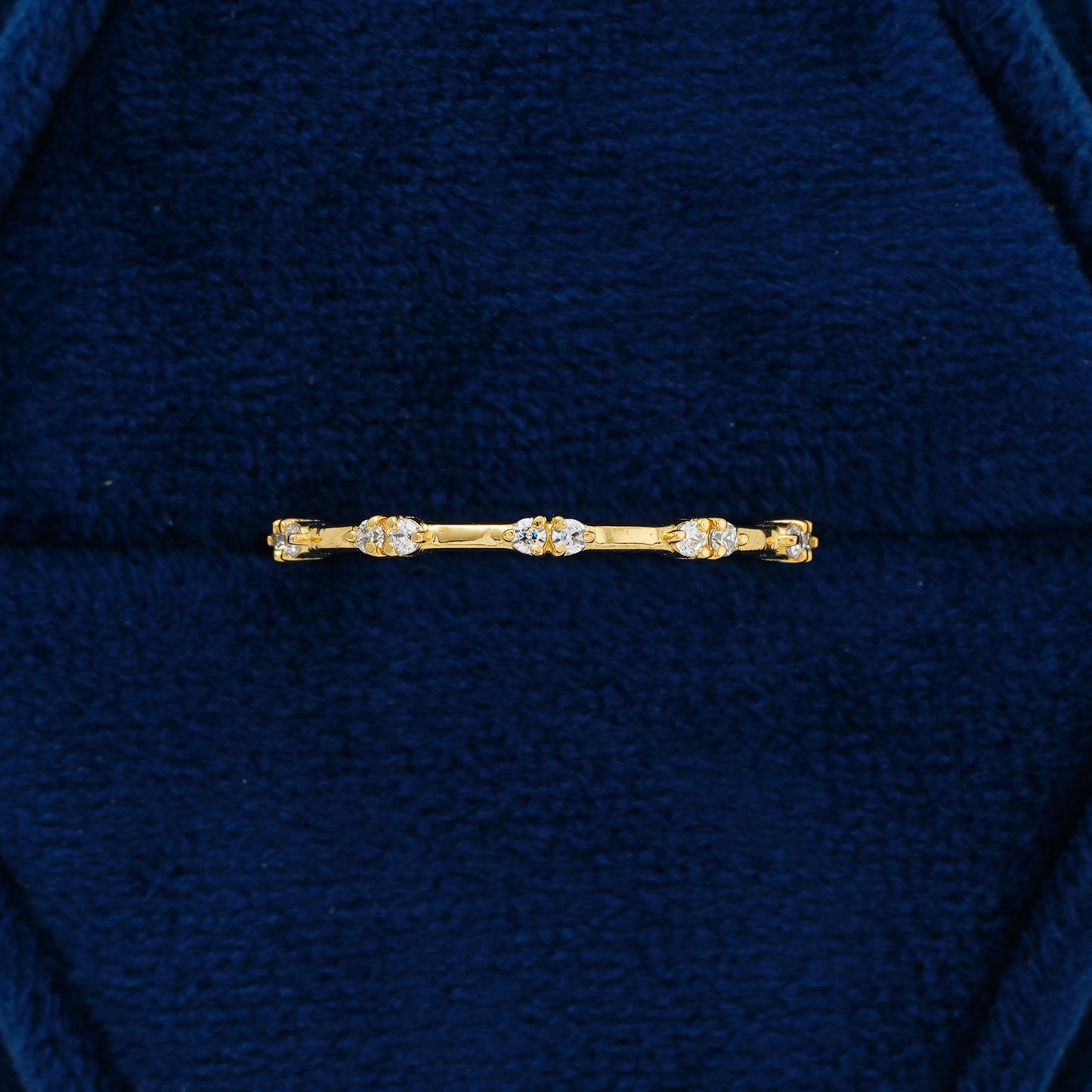 Elysia Petite Round Lab Grown Diamond Wedding Band