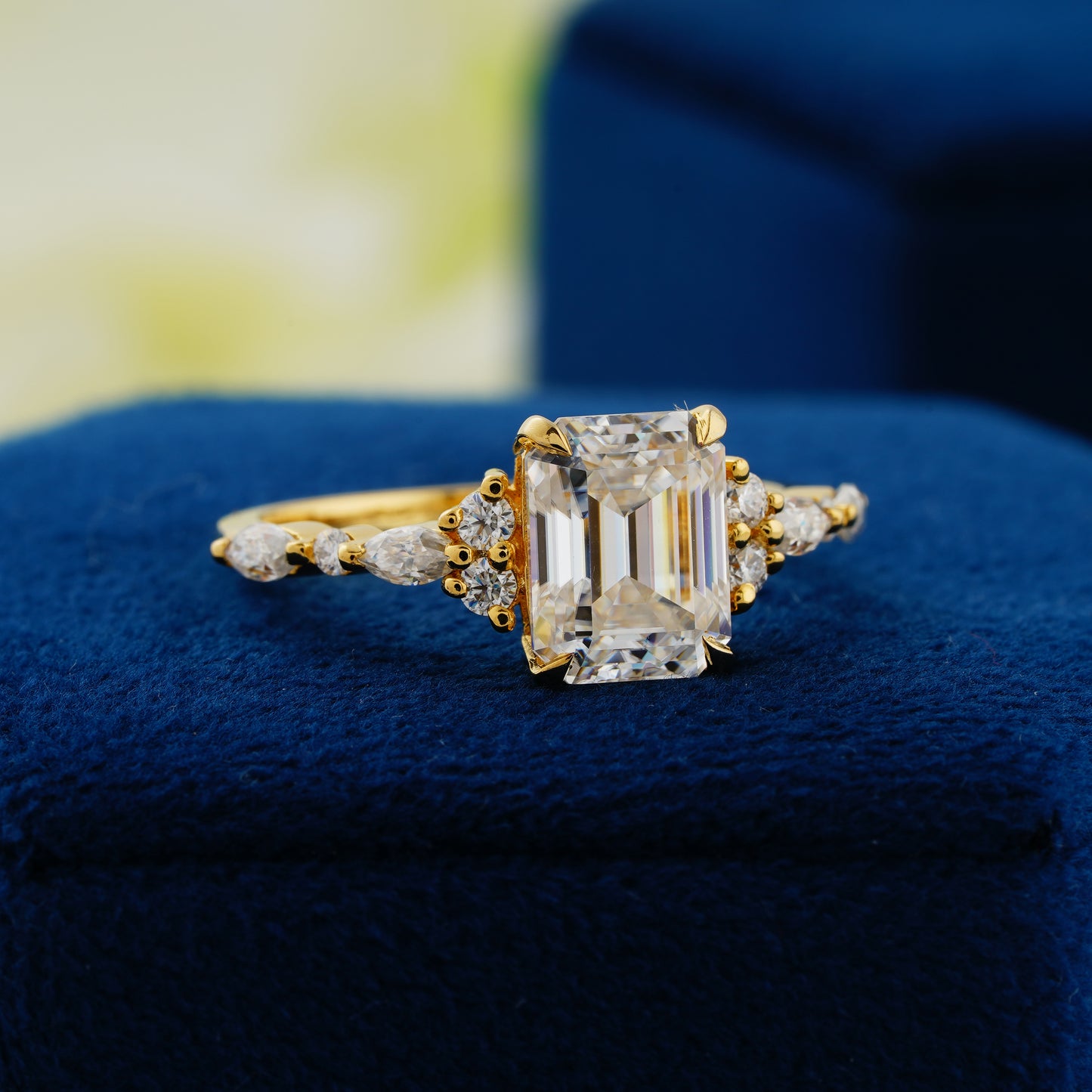 2.3 Carat Emerald Cut Engagement Ring – Forever Elegance