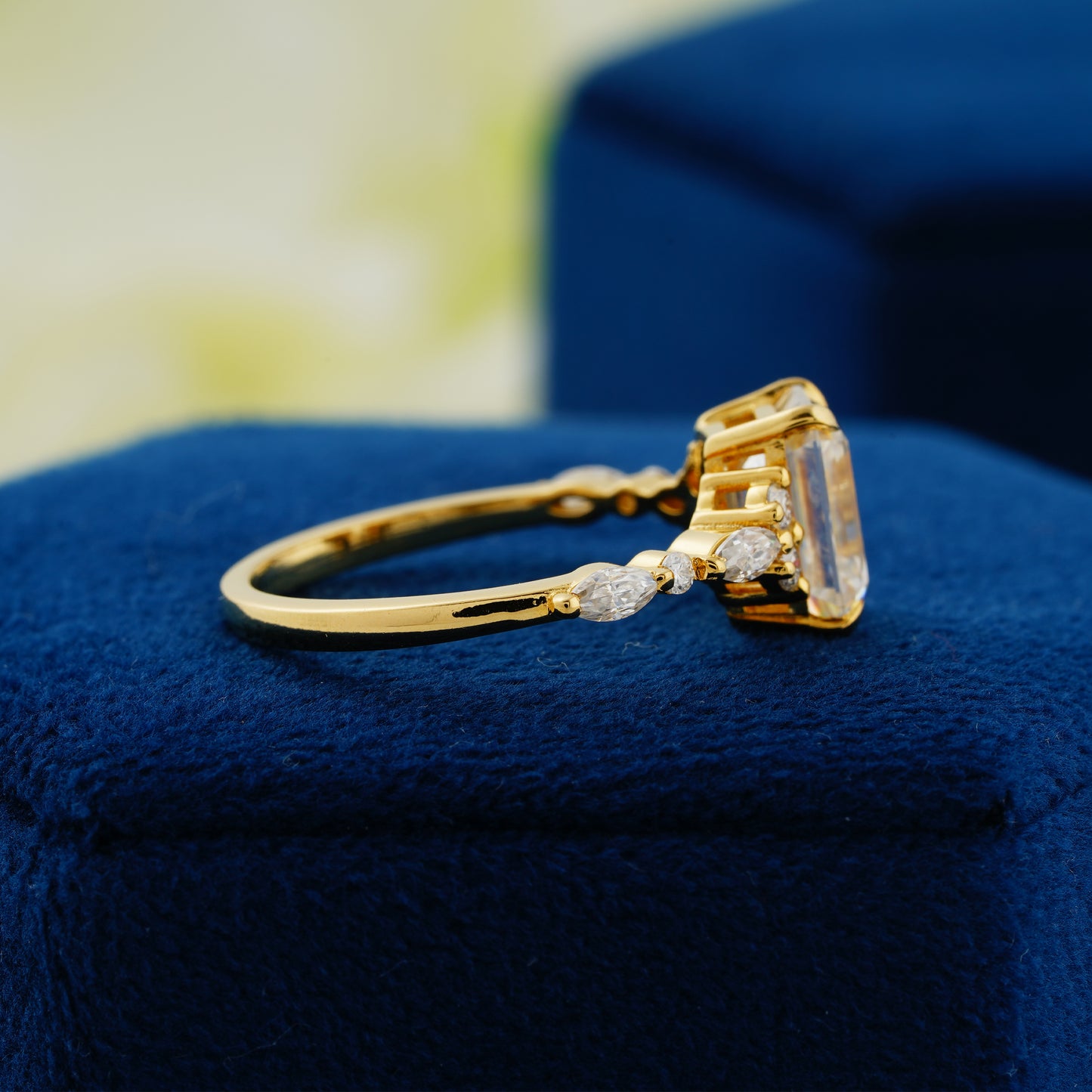 2.3 Carat Emerald Cut Engagement Ring – Forever Elegance