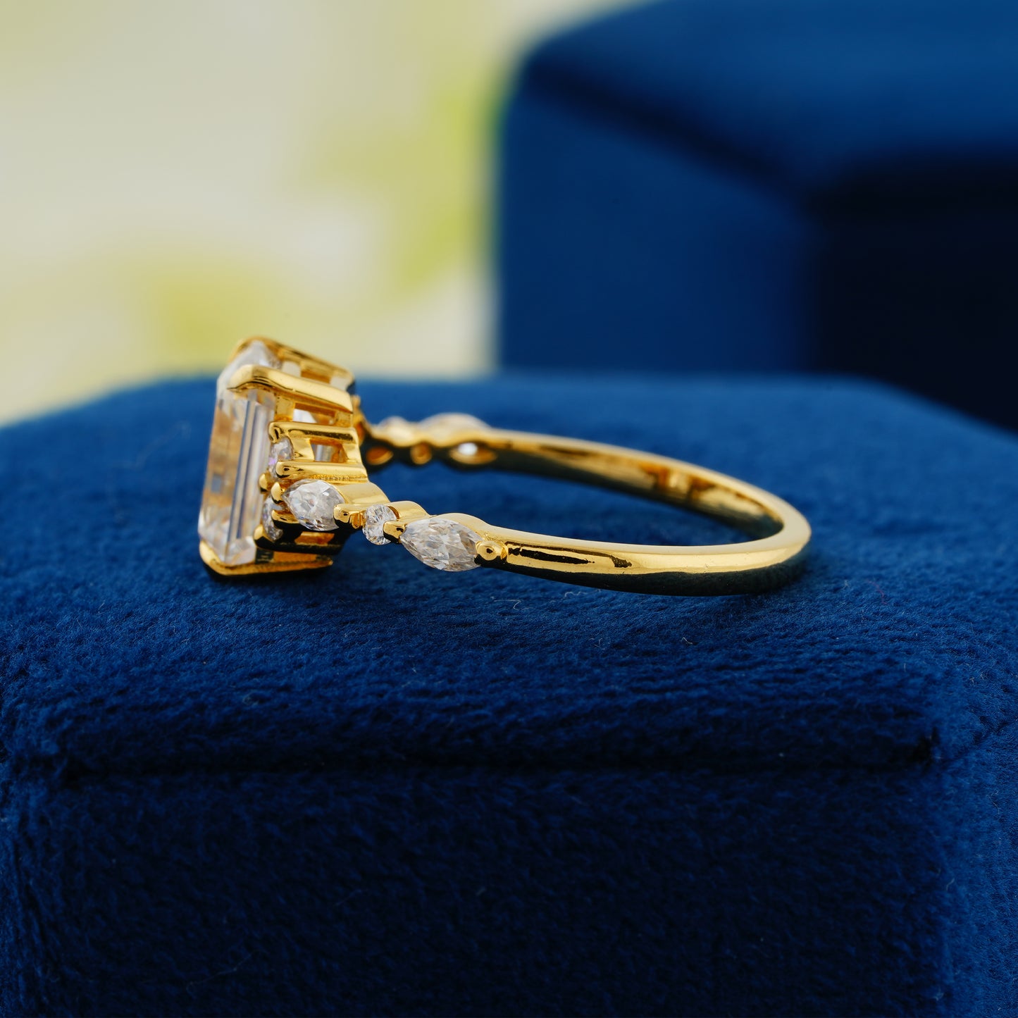 2.3 Carat Emerald Cut Engagement Ring – Forever Elegance