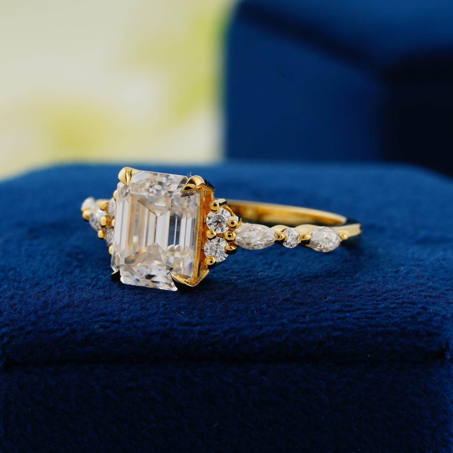 2.3 Carat Emerald Cut Engagement Ring – Forever Elegance