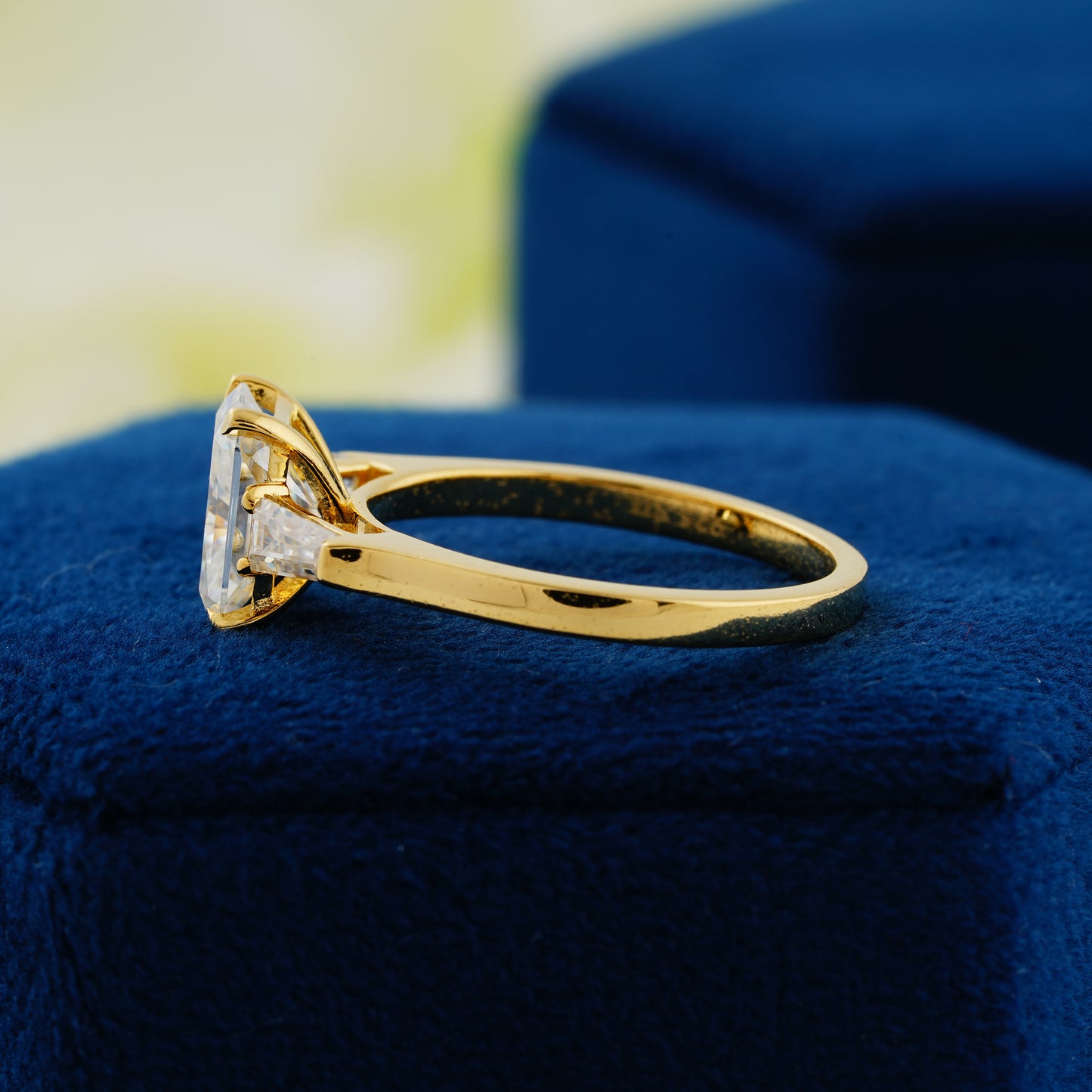 2.3 CT Radiant Cut Lab Grown Diamond Engagement Ring