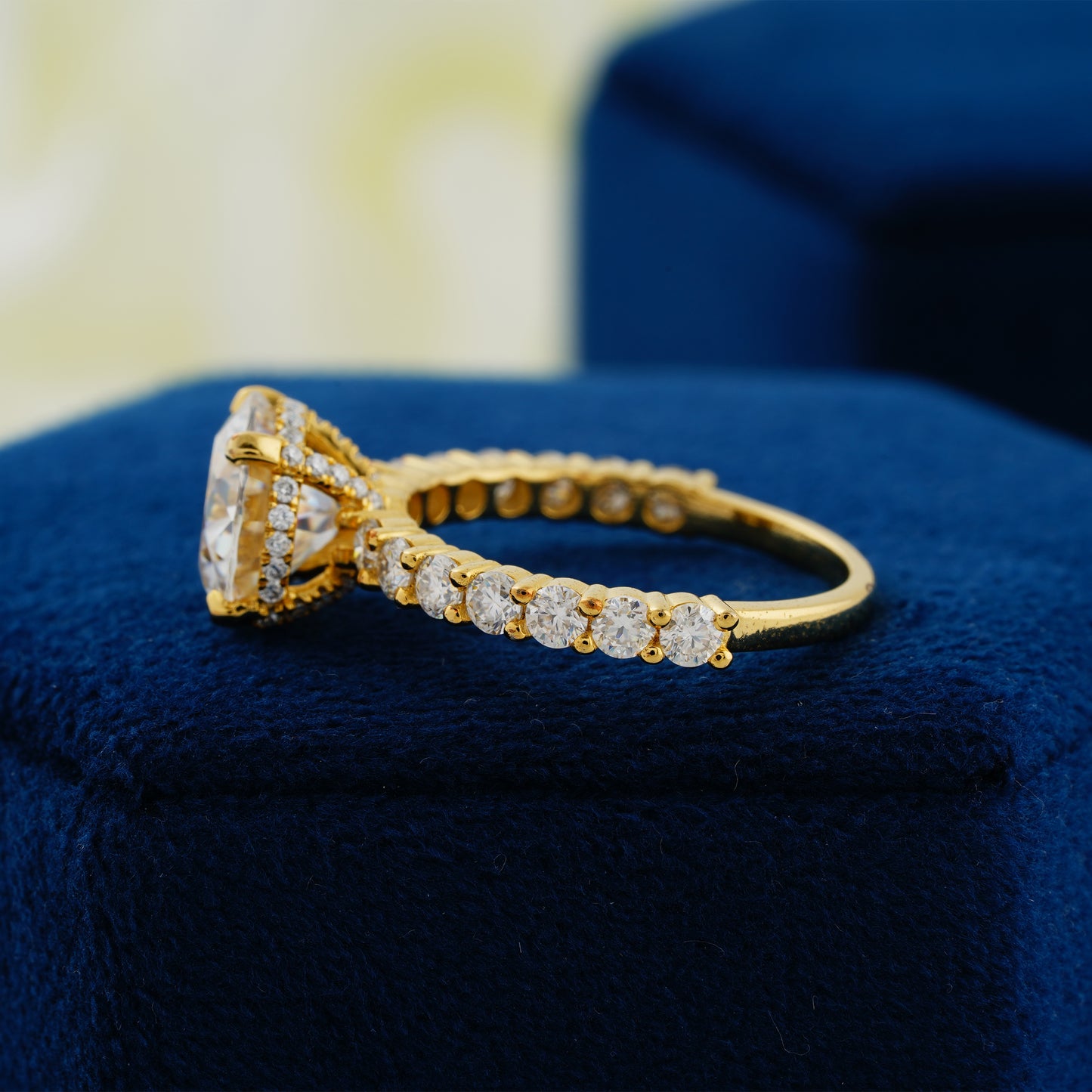 2.75 CT Round Cut Lab Grown Diamond Engagement Ring