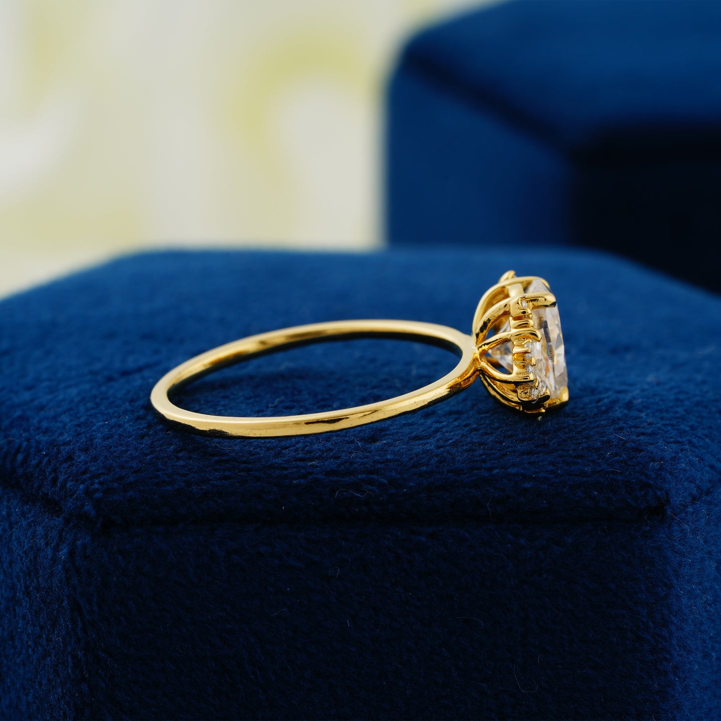 1.33 CT Oval Cut Lab Grown Diamond Ring