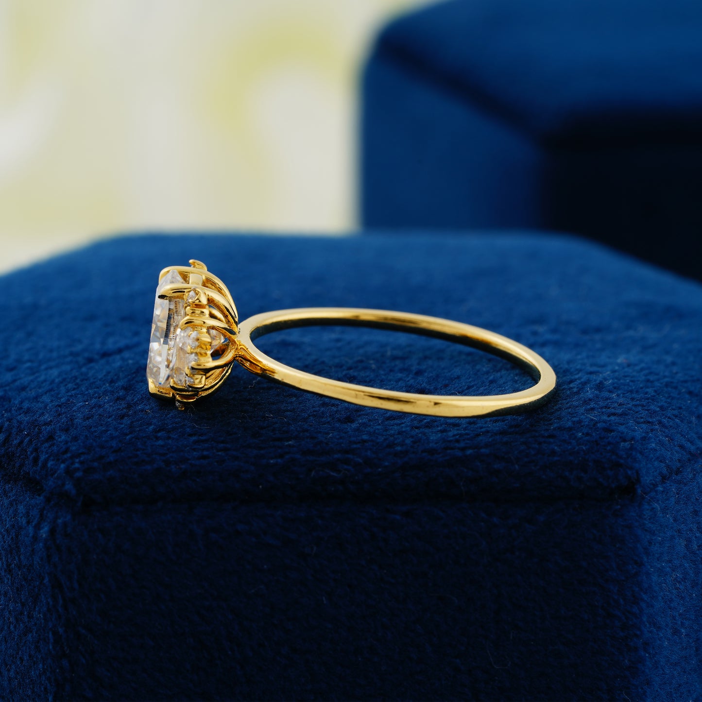 1.33 CT Oval Cut Lab Grown Diamond Ring