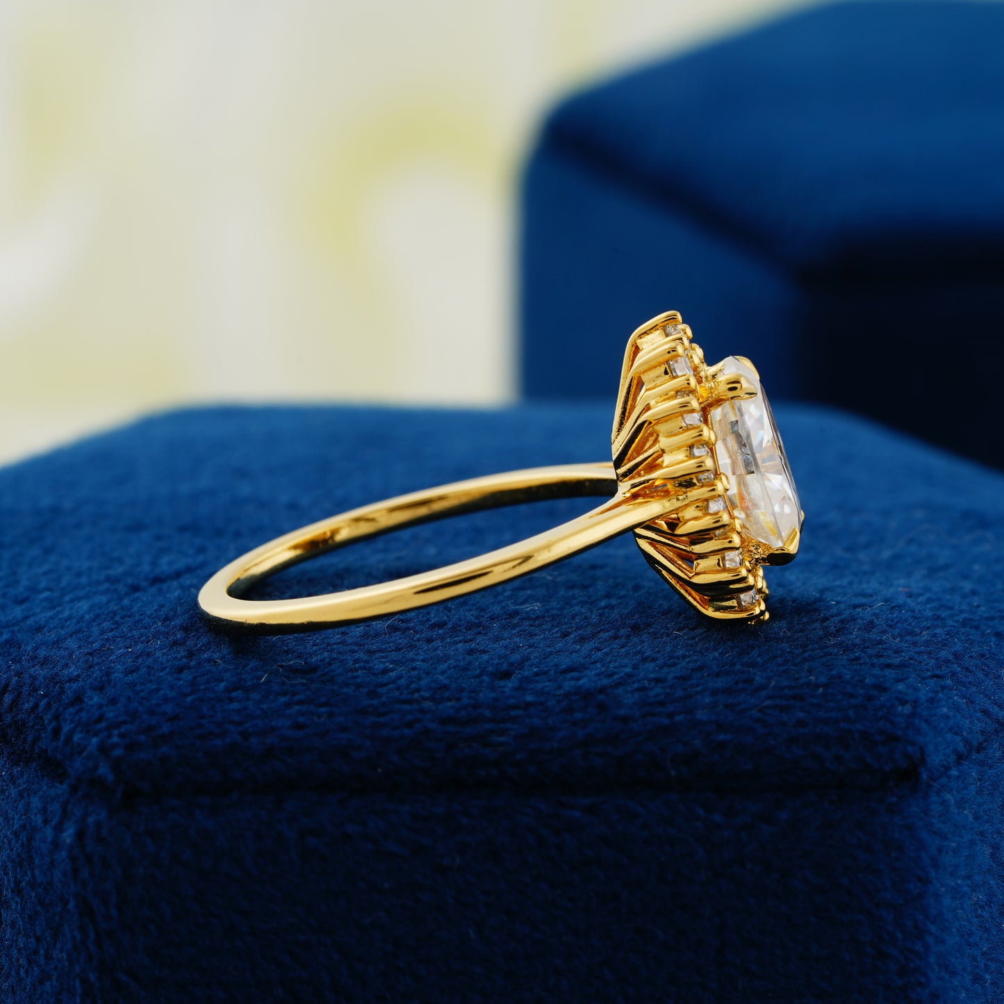 2.00 CT Oval Cut Lab Grown Diamond Engagement Ring