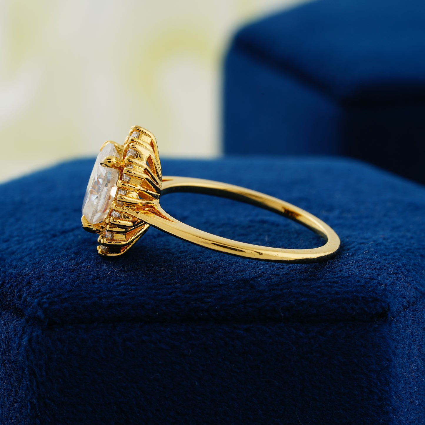 2.00 CT Oval Cut Lab Grown Diamond Engagement Ring