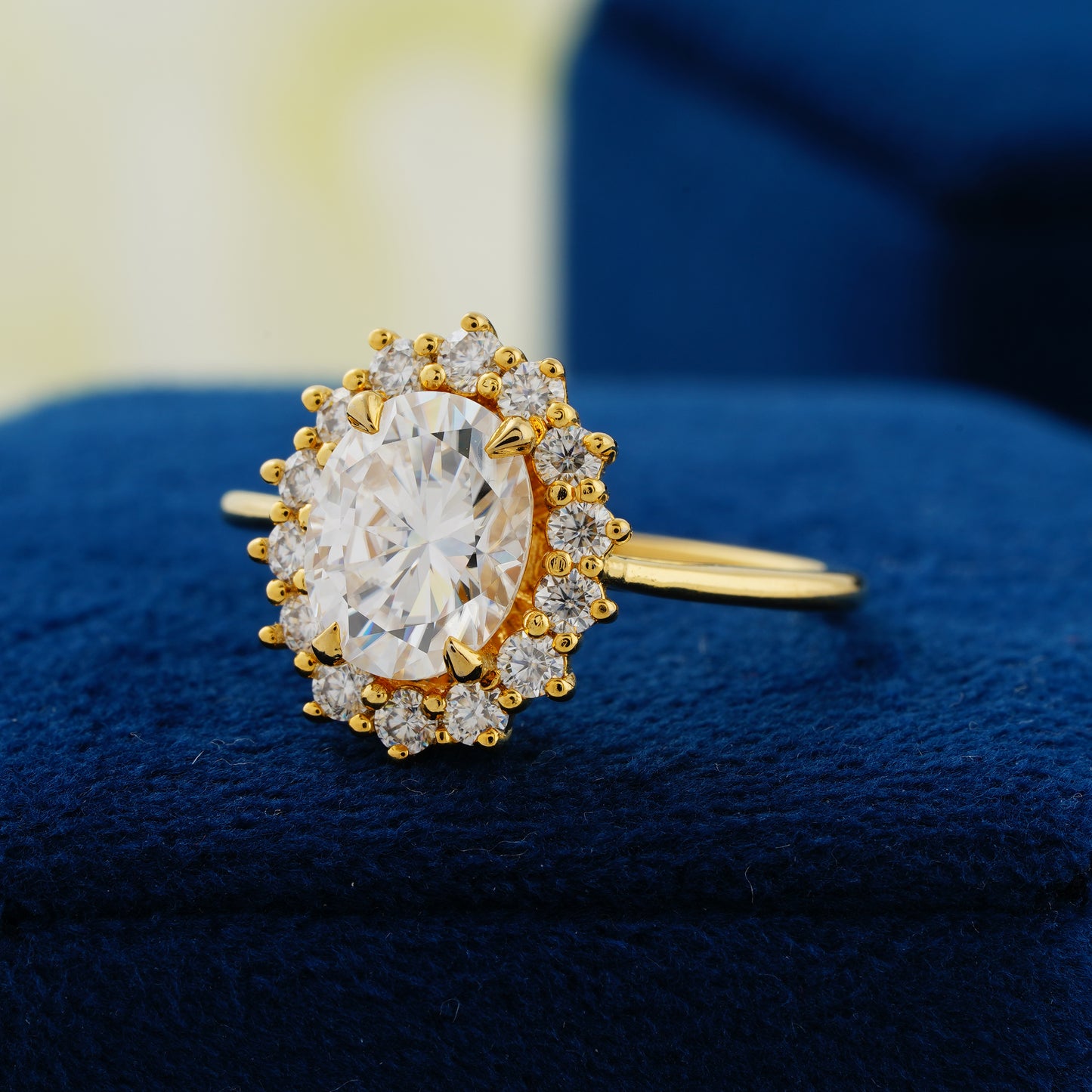 2.00 CT Oval Cut Lab Grown Diamond Engagement Ring