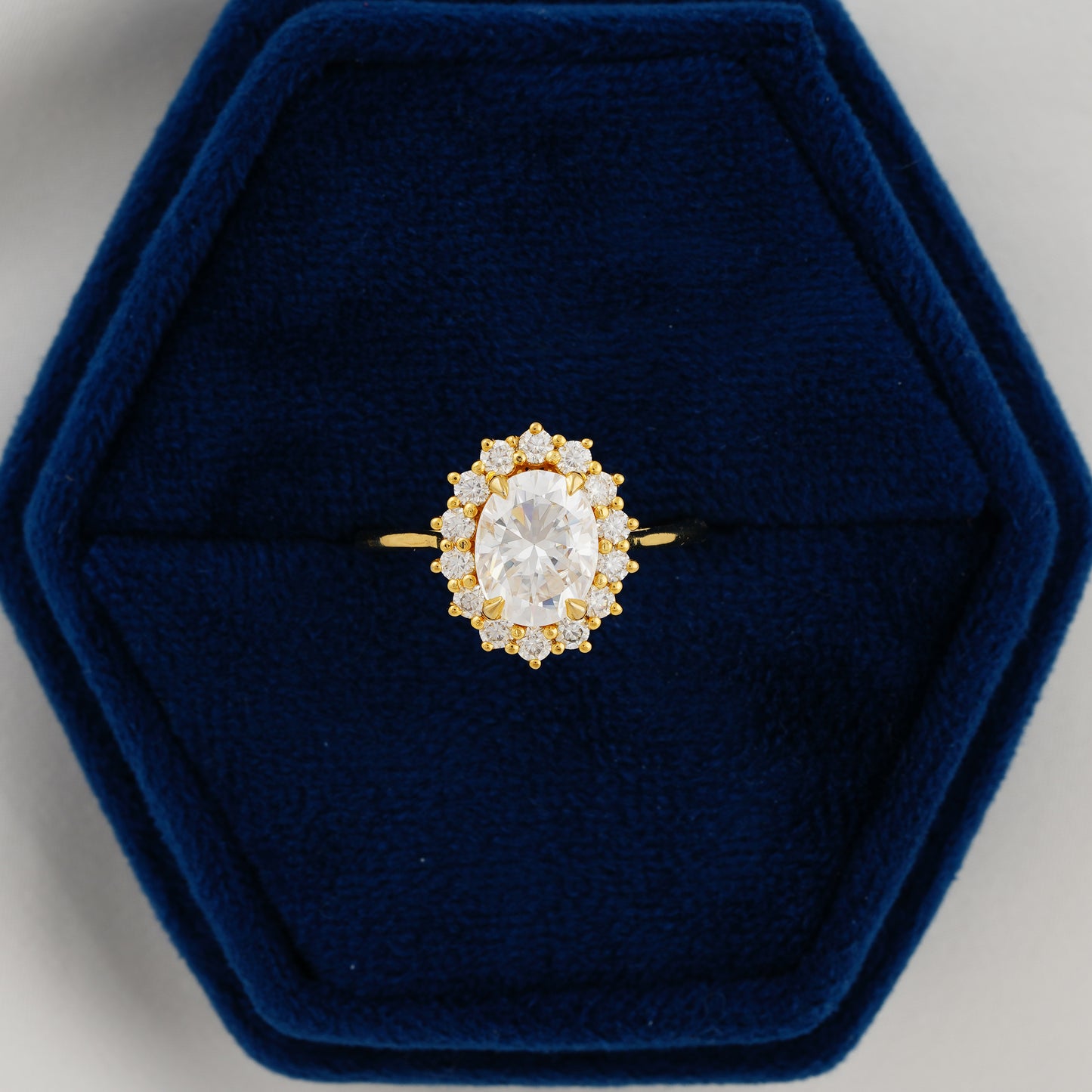 2.00 CT Oval Cut Lab Grown Diamond Engagement Ring