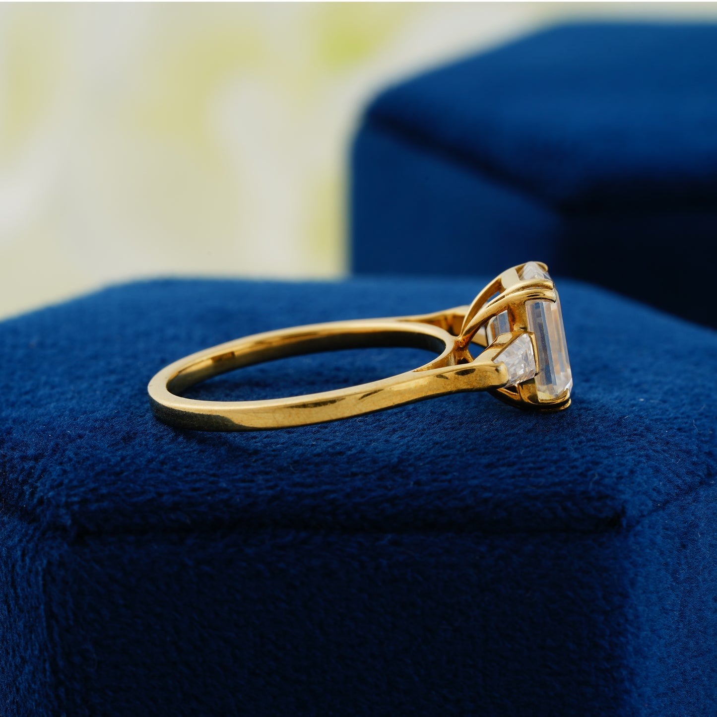 Timeless Brilliance — 2.30 CT Emerald Cut Lab Grown Diamond Engagement Ring