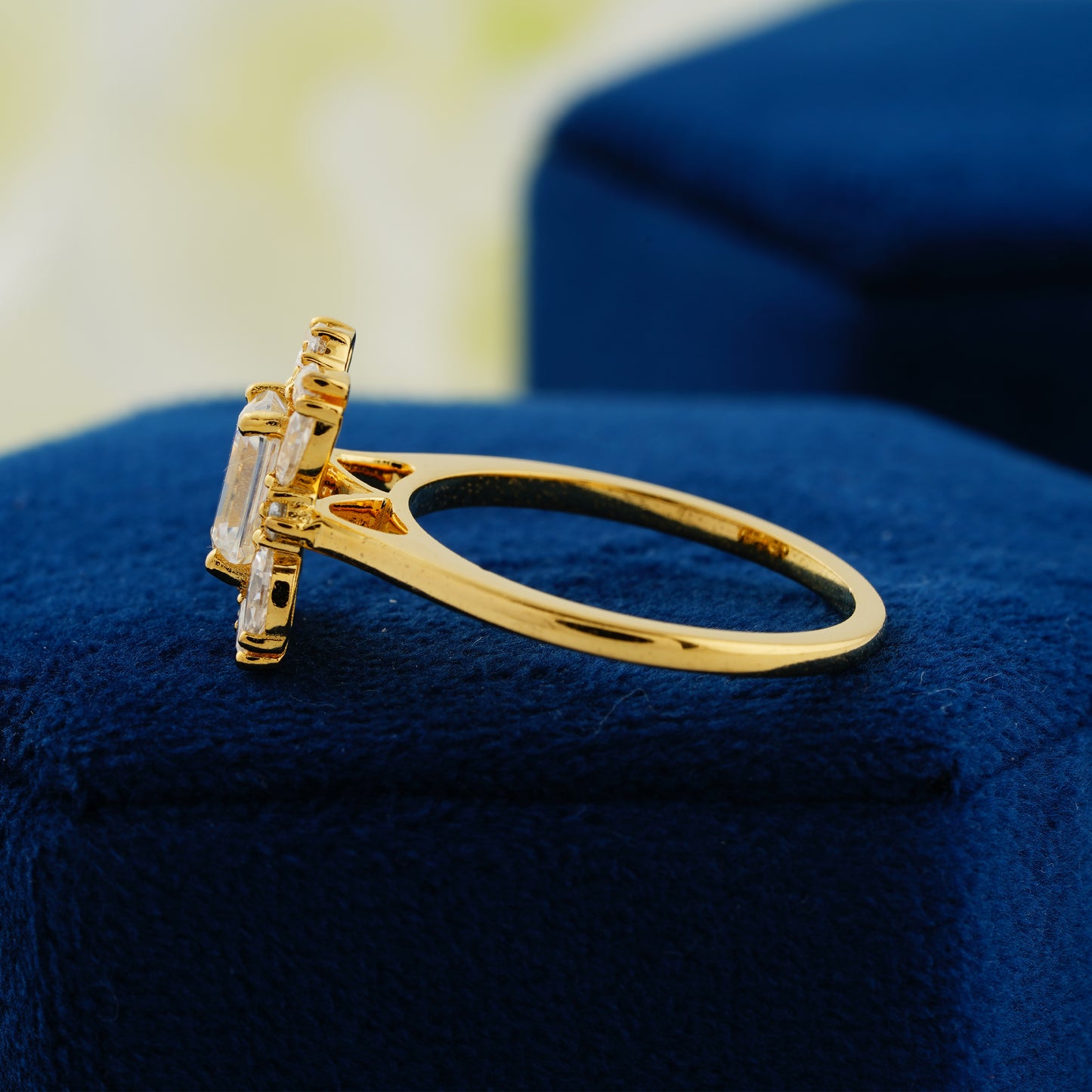 0.92 CT Emerald Cut Lab Grown Diamond Halo Engagement Ring – The Promise of Forever