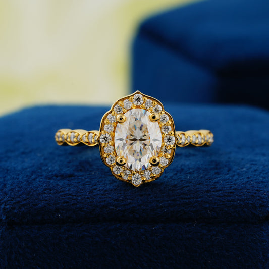 1.31 CT Oval Cut Lab Grown Diamond Engagement Ring – Eternal Grace