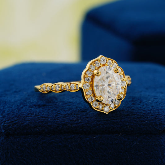 1.31 CT Oval Cut Lab Grown Diamond Engagement Ring – Eternal Grace