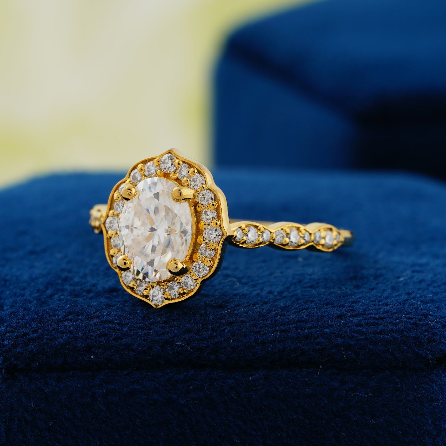 1.31 CT Oval Cut Lab Grown Diamond Engagement Ring – Eternal Grace