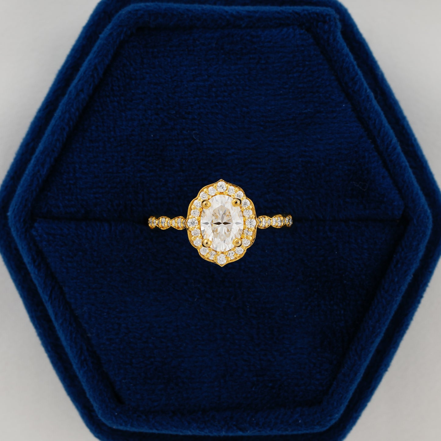 1.31 CT Oval Cut Lab Grown Diamond Engagement Ring – Eternal Grace