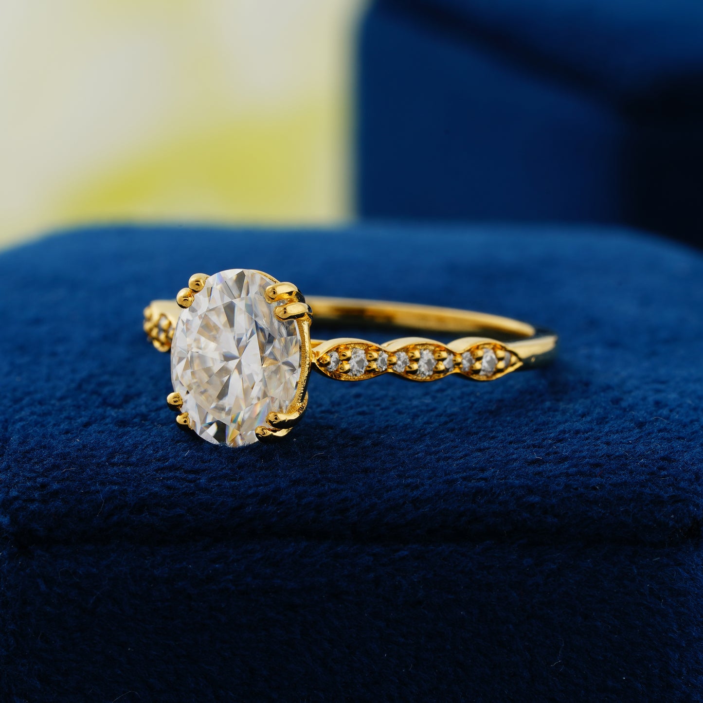 1.91 CT Oval Cut Lab Grown Diamond Ring – A Promise of Forever Sparkle