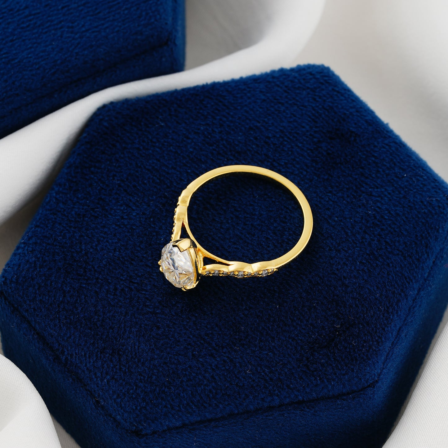 1.93 CT Pear Cut Lab Grown Diamond Engagement Ring – Timeless Teardrop Romance