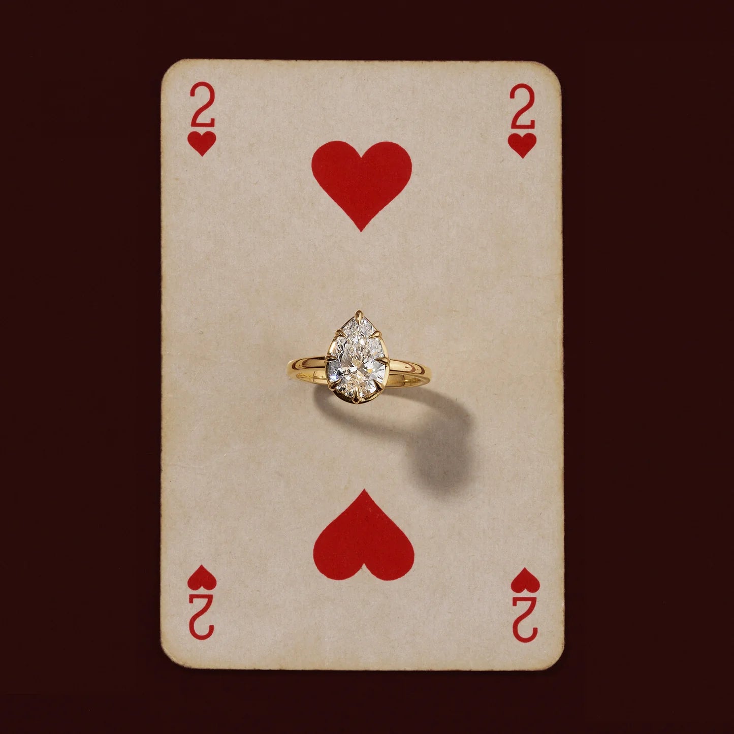 Pear Shaped Lab-Grown Diamond Bezel & Claw Prong Engagement Ring