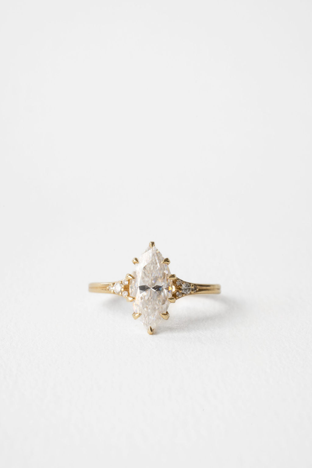 Marquise Lab-Grown Diamond Vintage Cluster Engagement Ring