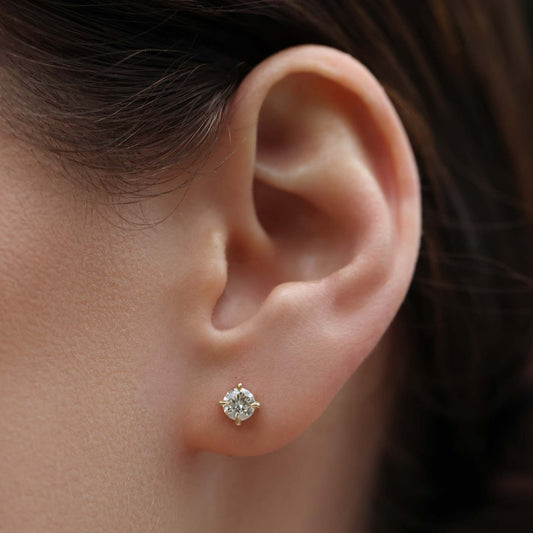 The Stella Round Brilliant Lab-Grown Diamond Studs