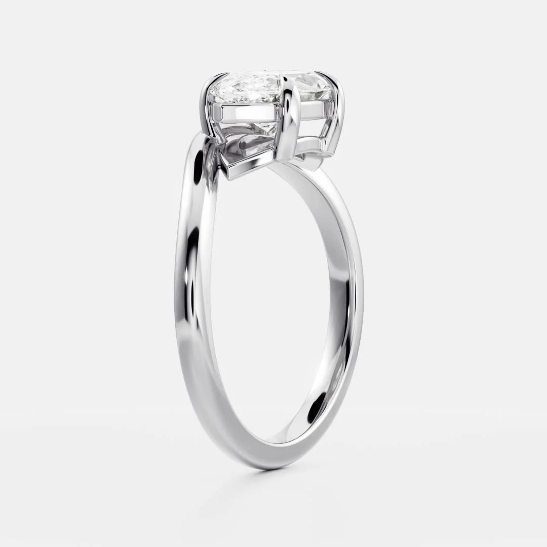 East-West Marquise Lab-Grown Diamond Solitaire Engagement Ring