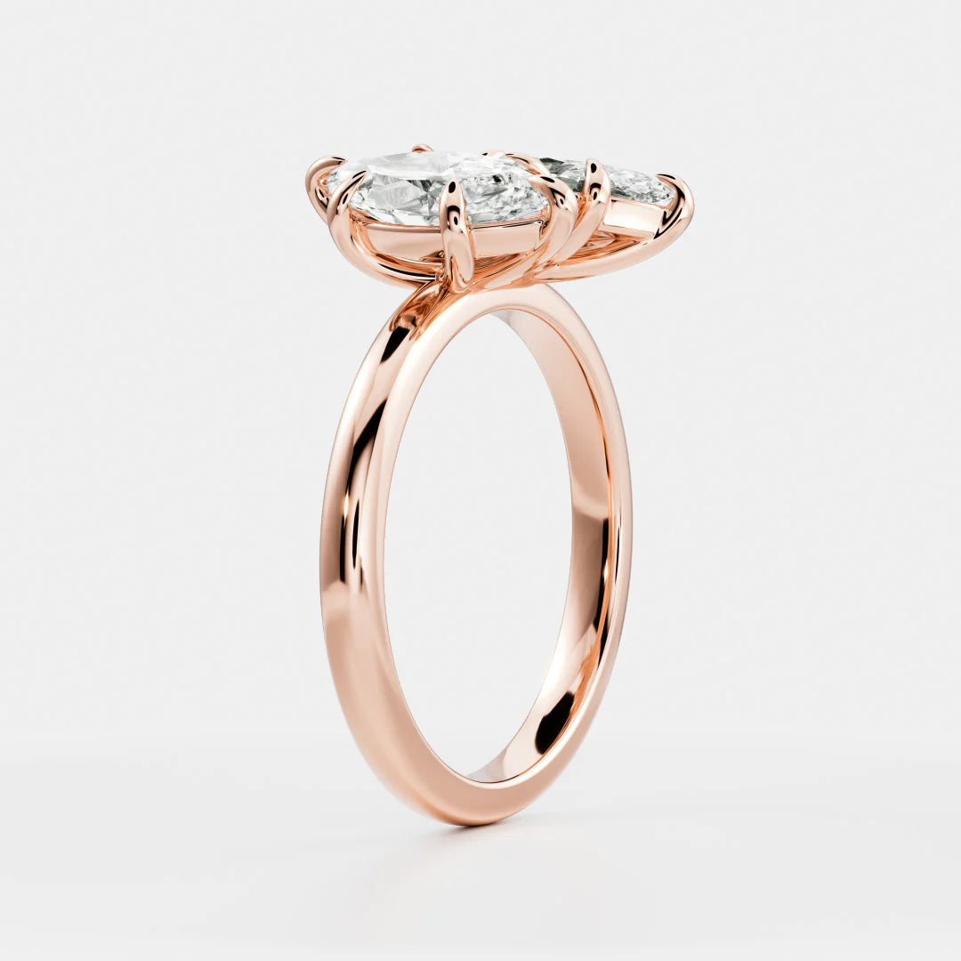Marquise & Marquise Lab-Grown Diamond Toi et Moi Engagement Ring