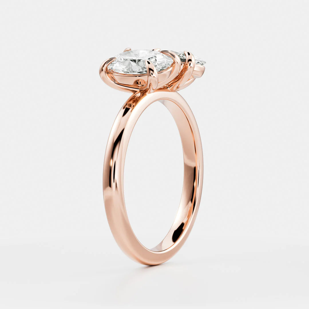 Oval & Oval Lab-Grown Diamond Toi et Moi Engagement Ring