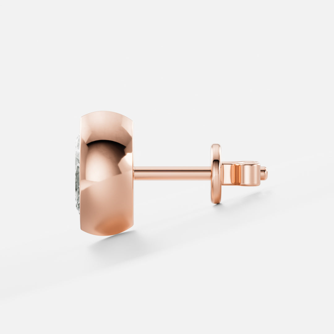 The Stella Bezel-Set Marquise Cut Lab-Grown Diamond Studs