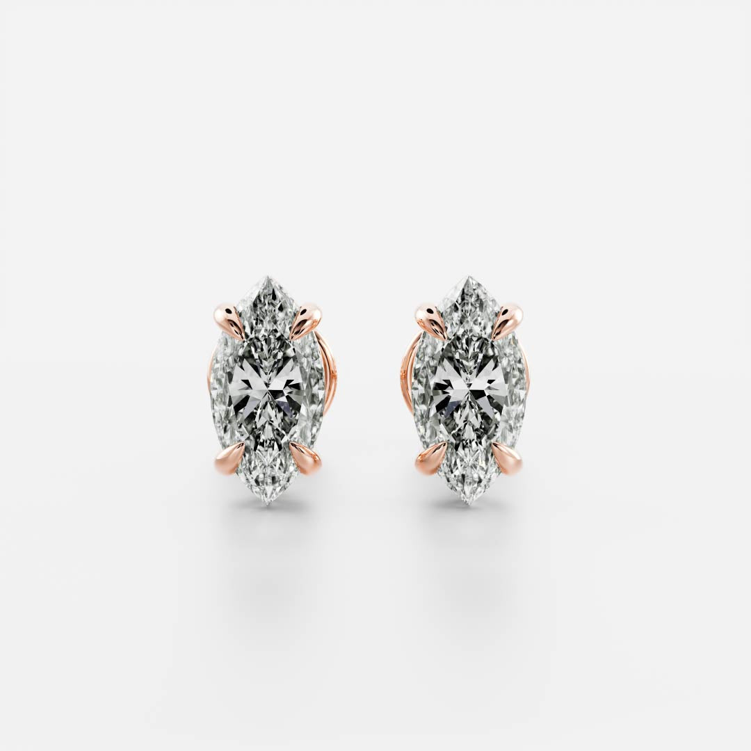 The Stella Marquise Cut Lab-Grown Diamond Studs