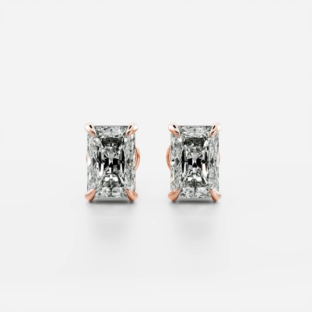 The Freya Radiant Cut Lab-Grown Diamond Studs
