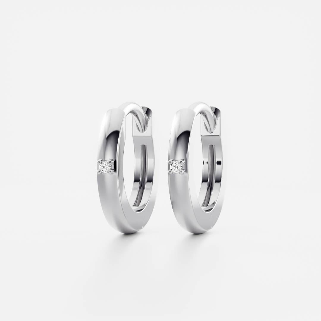 The Lyra Diamond Accent Huggie Hoops