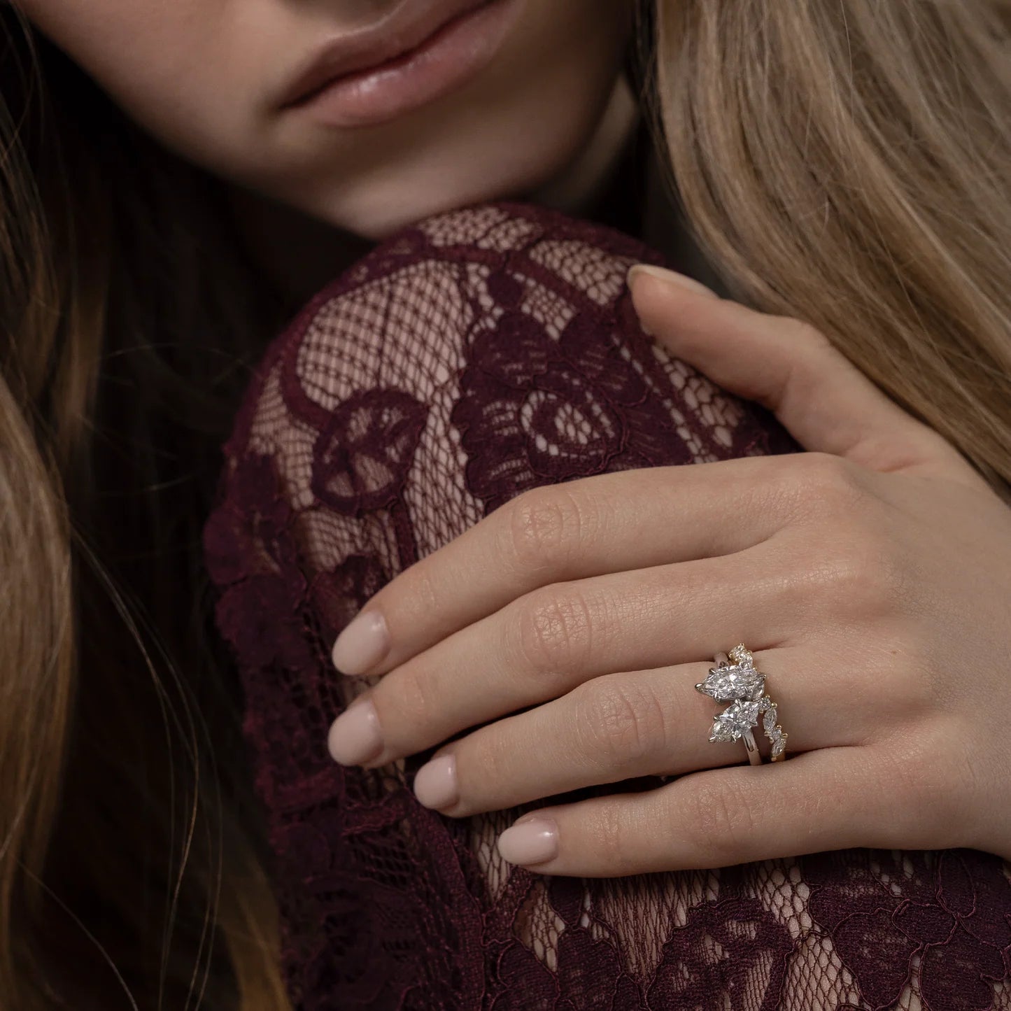 Marquise & Marquise Lab-Grown Diamond Toi et Moi Engagement Ring