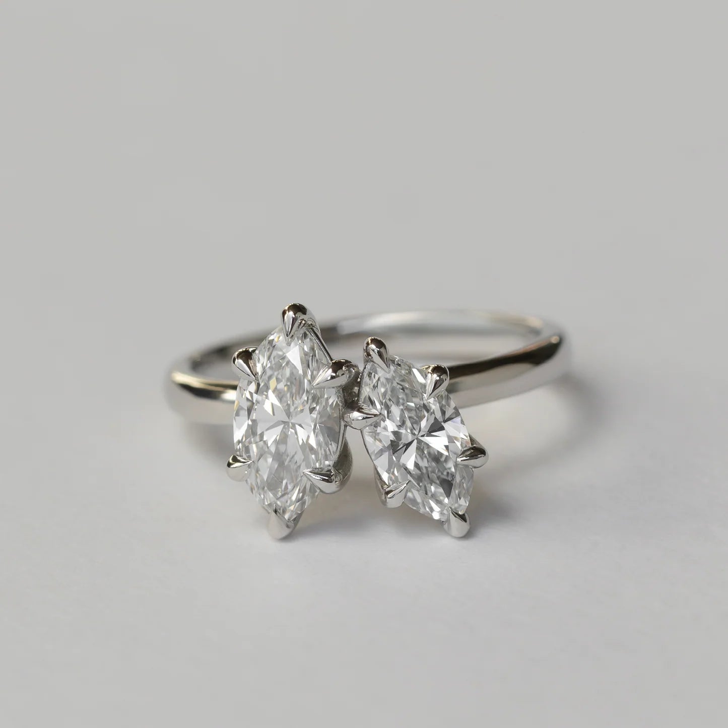 Marquise & Marquise Lab-Grown Diamond Toi et Moi Engagement Ring