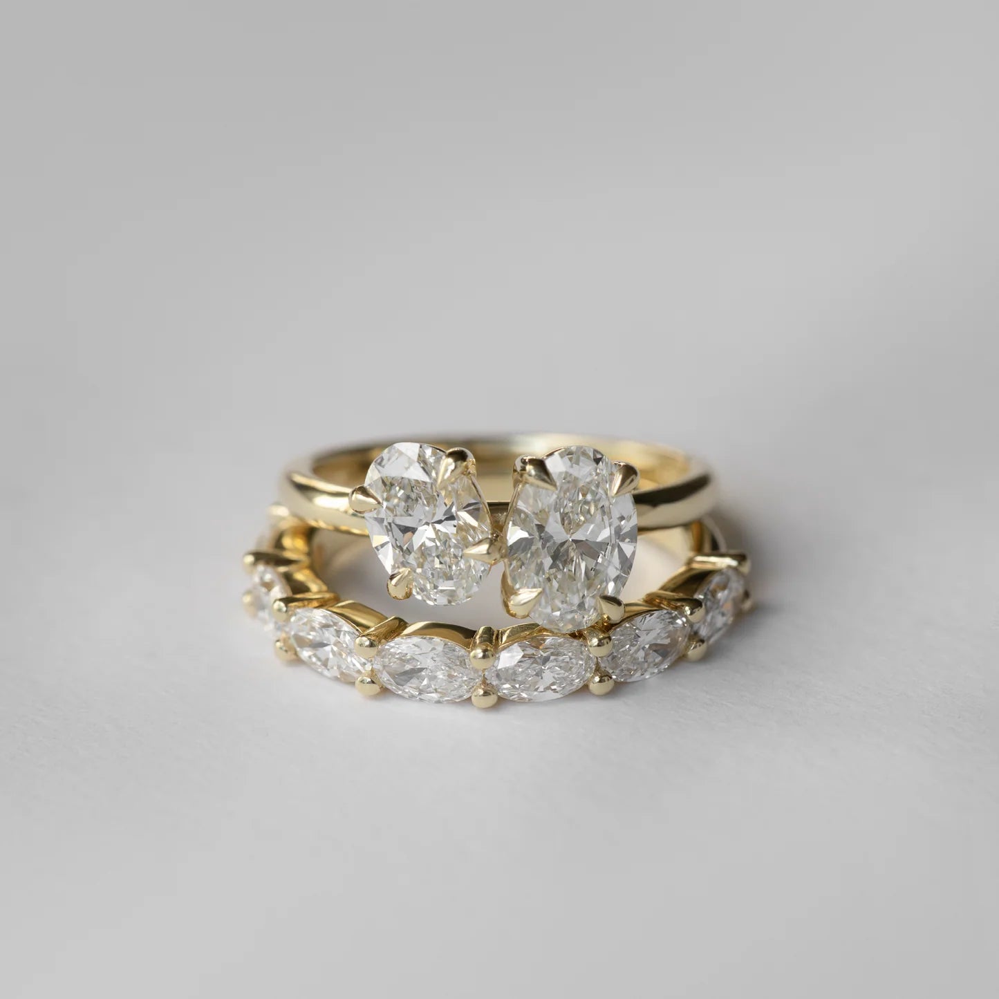 Oval & Oval Lab-Grown Diamond Toi et Moi Engagement Ring