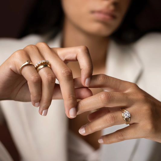 Cushion Cut Lab-Grown Diamond Solitaire Engagement Ring with Split Shank