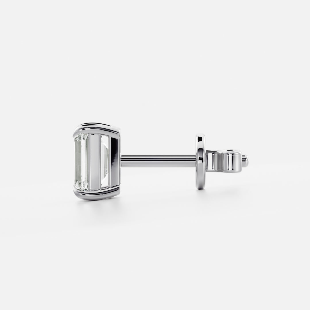 The Cleo Emerald Cut Lab-Grown Diamond Studs