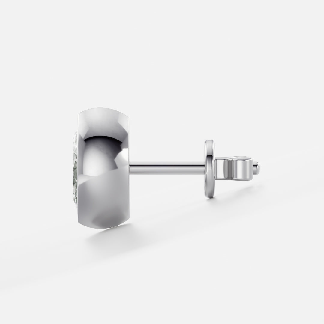 The Stella Bezel-Set Marquise Cut Lab-Grown Diamond Studs