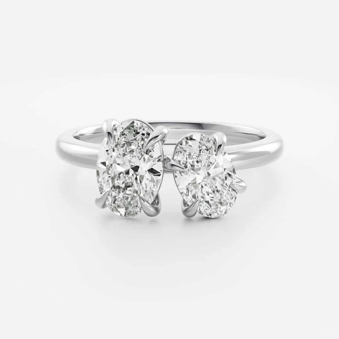 Oval & Oval Lab-Grown Diamond Toi et Moi Engagement Ring
