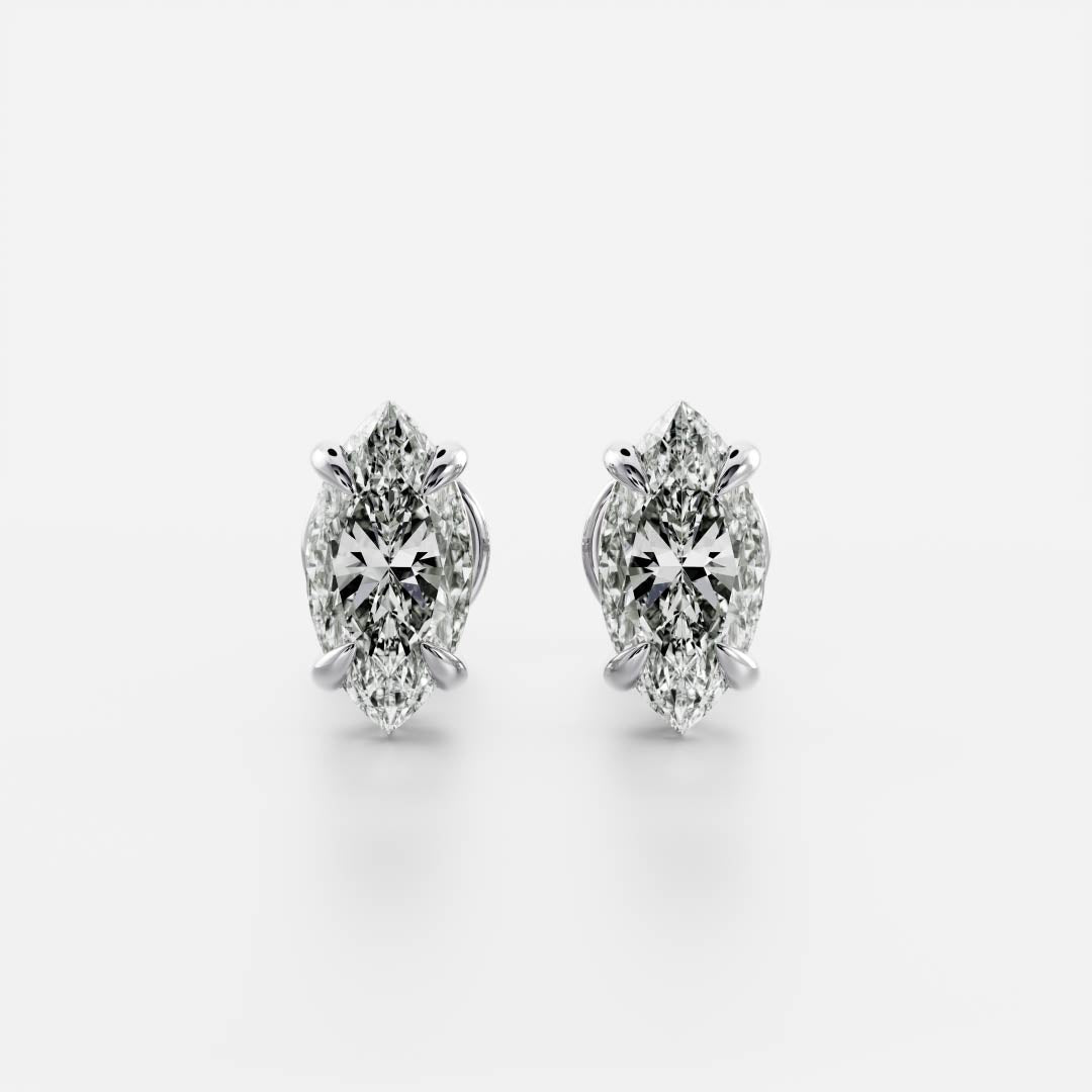 The Stella Marquise Cut Lab-Grown Diamond Studs