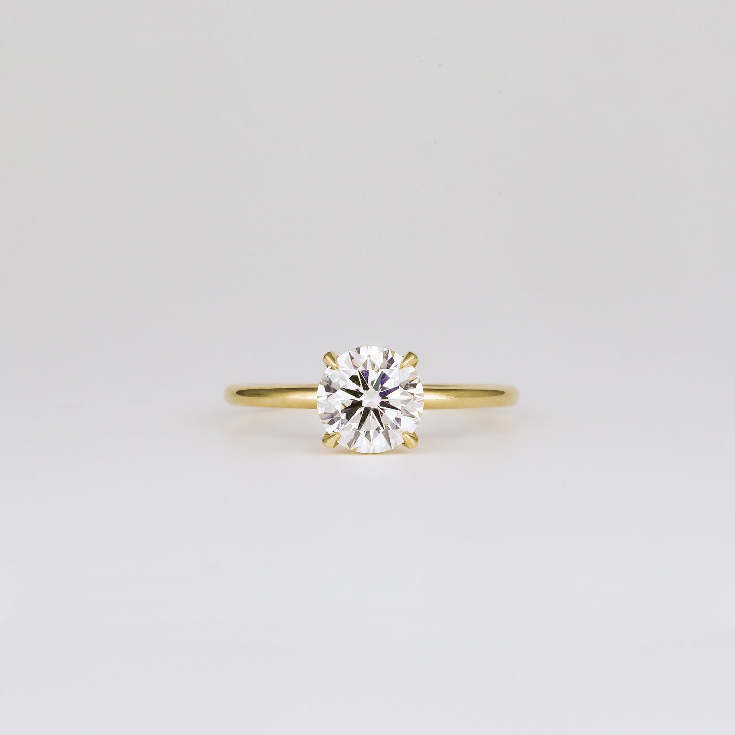 Round Lab-Grown Diamond Classic Solitaire Engagement Ring
