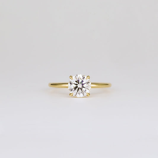 Round Lab-Grown Diamond Classic Solitaire Engagement Ring